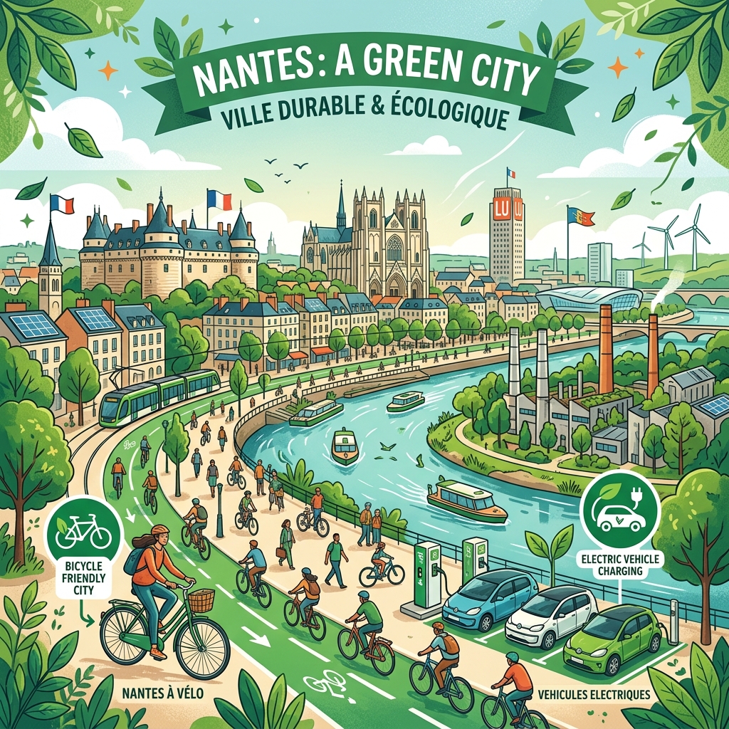 Nantes Green Capital et VE : aides locales, infrastructures et objectifs 2030