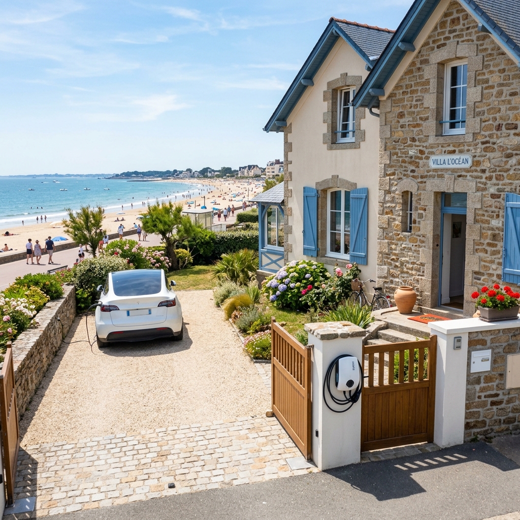 Borne de recharge pour résidence secondaire La Baule : valoriser votre bien immobilier